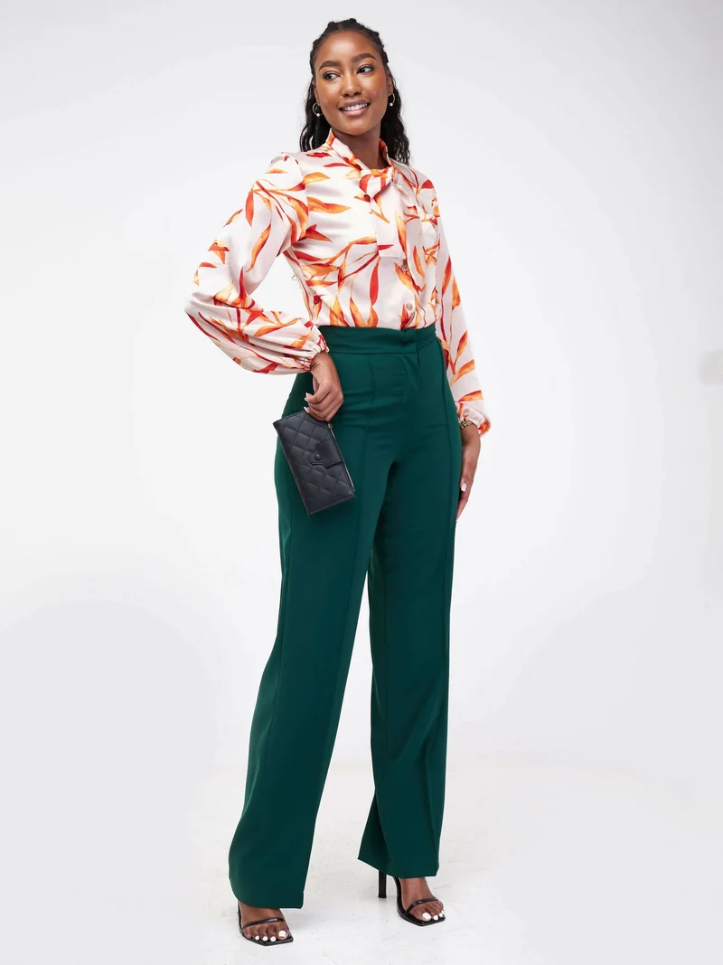 WSC Pambo Siri Studio Pintuck Pants - Green