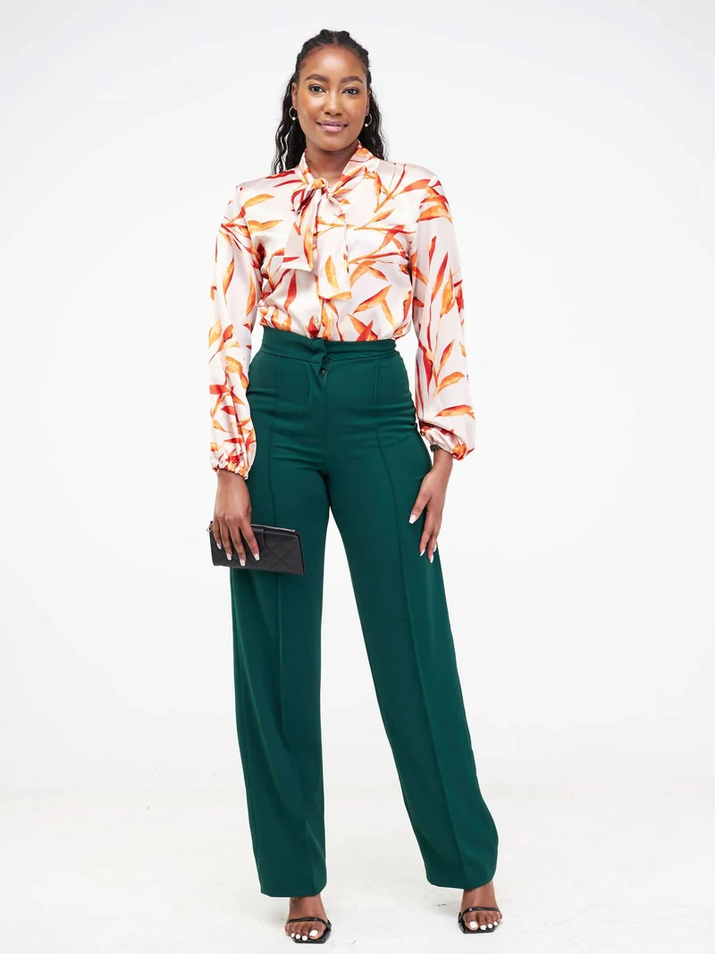 WSC Pambo Siri Studio Pintuck Pants - Green