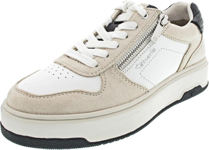 Tamaris Da.-SchnürerModel 2376945, OFFWHITE COMB - 100063057