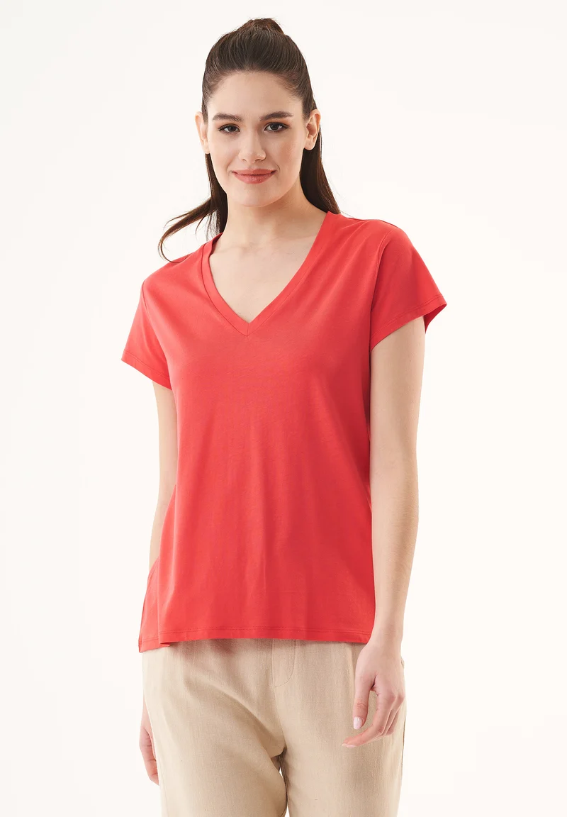 T-Shirt aus TENCEL™ Modal und Bio-Baumwolle