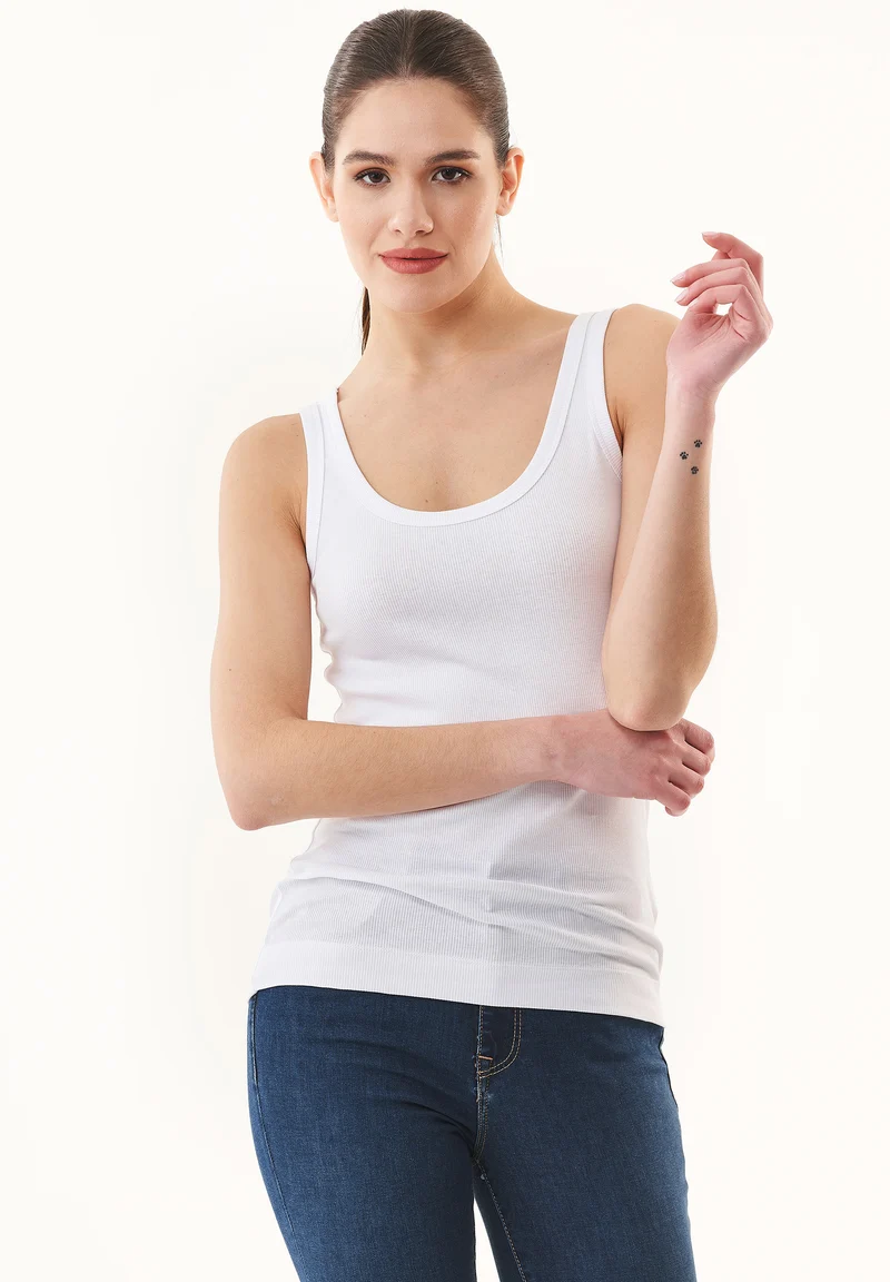 Rib Tank-Top aus Bio-Baumwolle