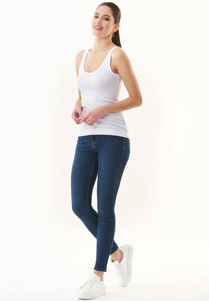 Rib Tank-Top aus Bio-Baumwolle