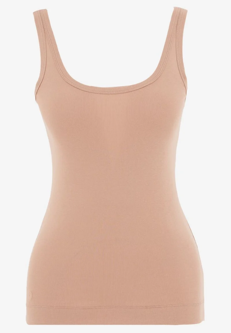 Geripptes Basic Top aus Bio-Baumwolle