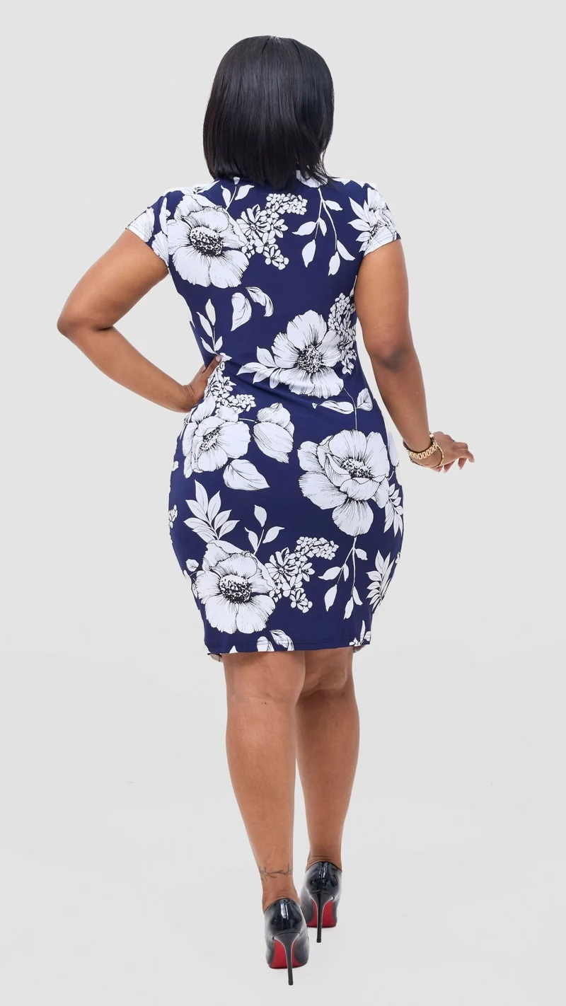 PrettyGline Floral Dress - Blue Floral