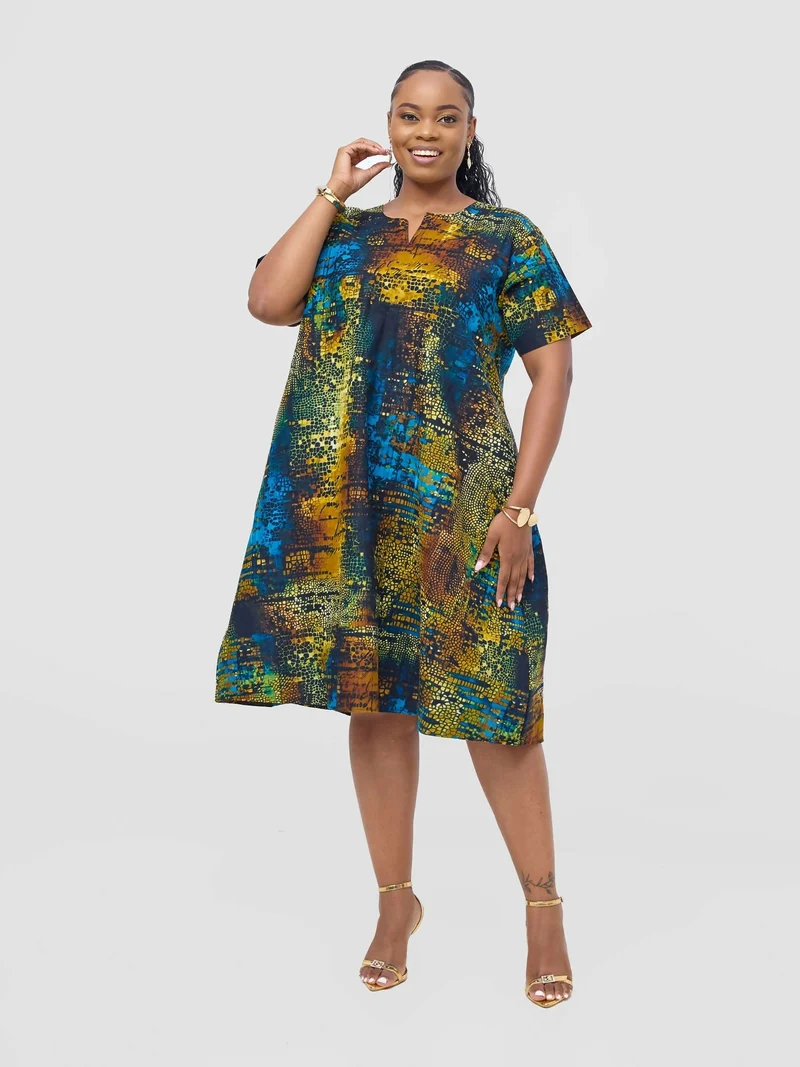 Prettygline Enzini Shift Dress - Multicolored