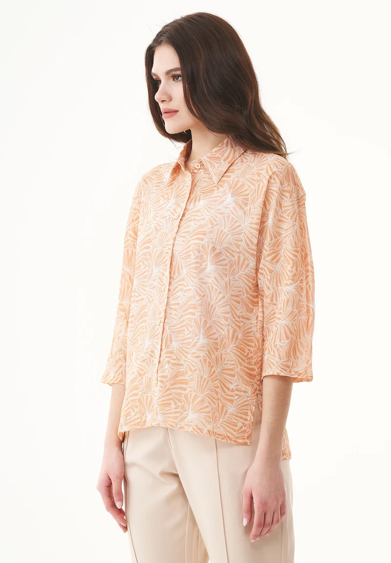 Hemdbluse aus Bio-Baumwoll-Voile
