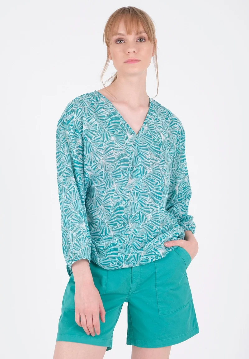 Bluse aus Bio-Baumwoll-Voile