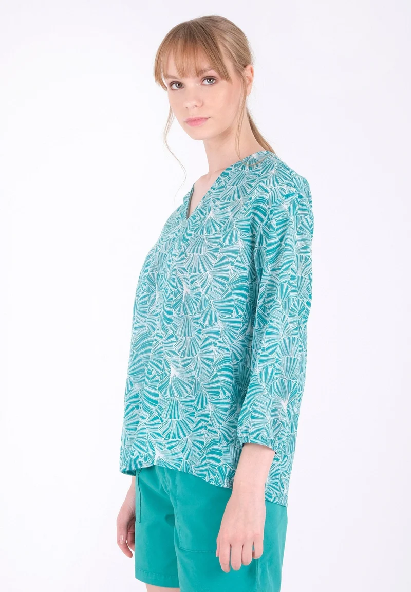 Bluse aus Bio-Baumwoll-Voile