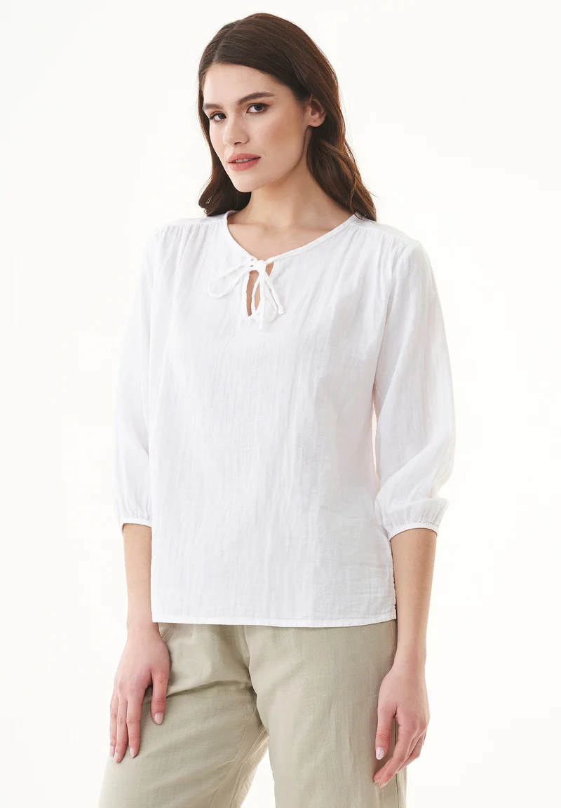 Bluse aus Bio-Baumwolle