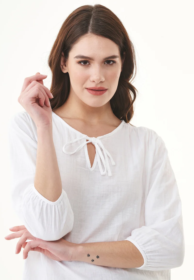 Bluse aus Bio-Baumwolle