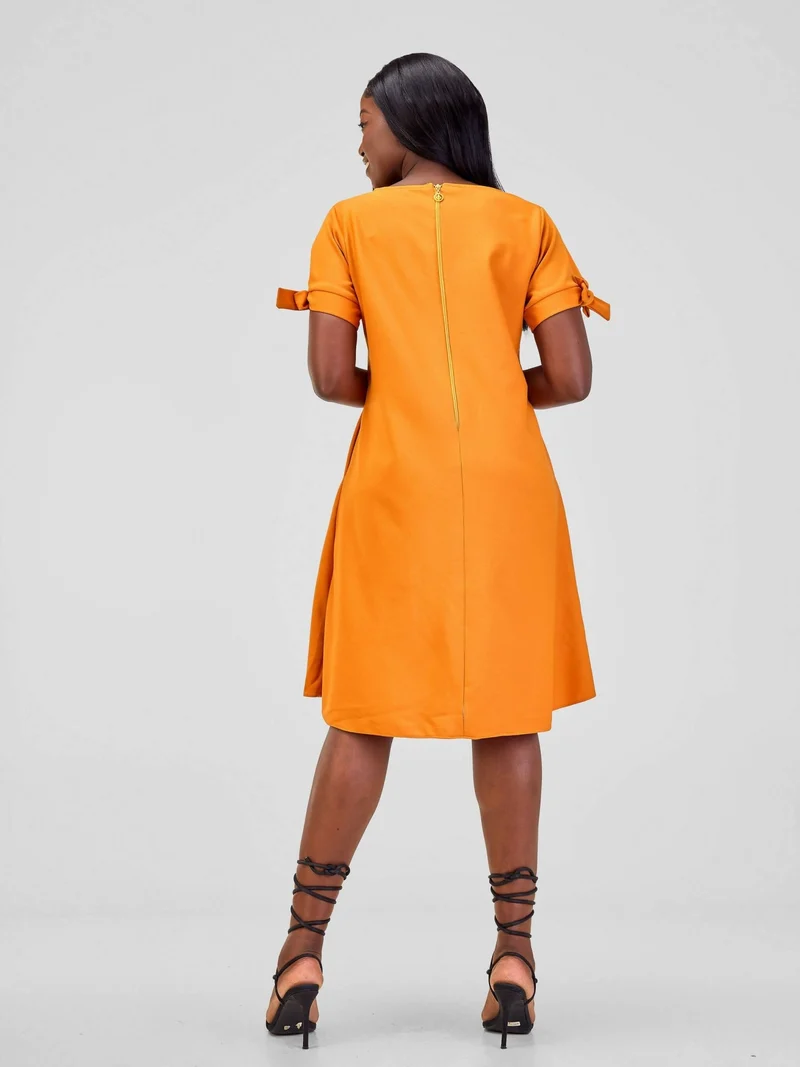 Wsc Pambo Hando Afrikan Designs Shani Dress - Mustard