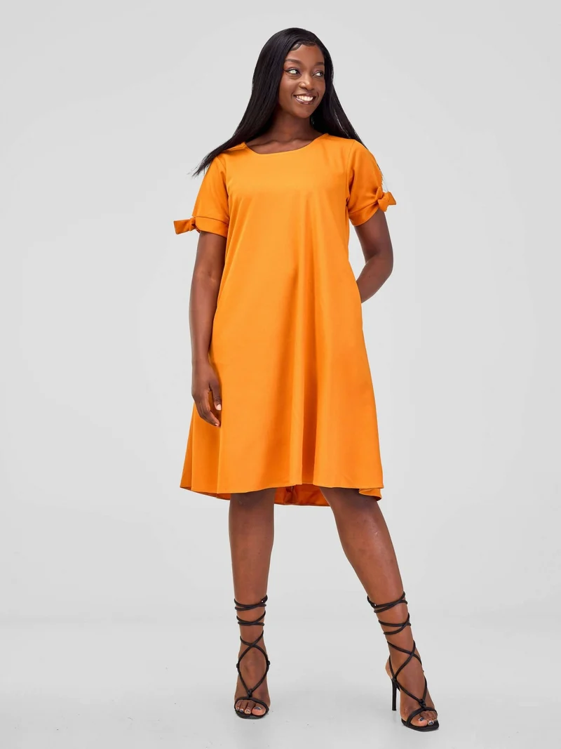 Wsc Pambo Hando Afrikan Designs Shani Dress - Mustard