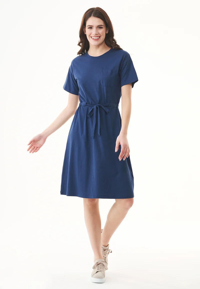 Slub-Jersey-Kleid aus Bio-Baumwolle