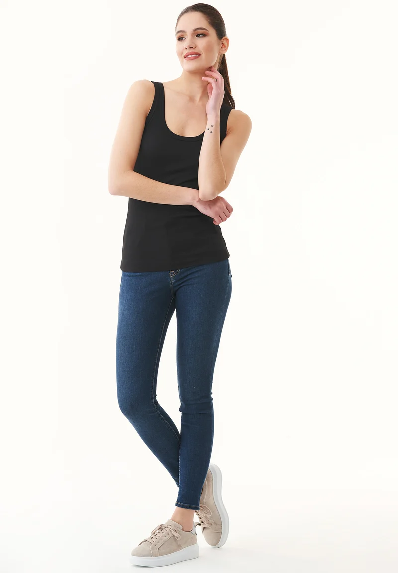 Rib Tank-Top aus Bio-Baumwolle
