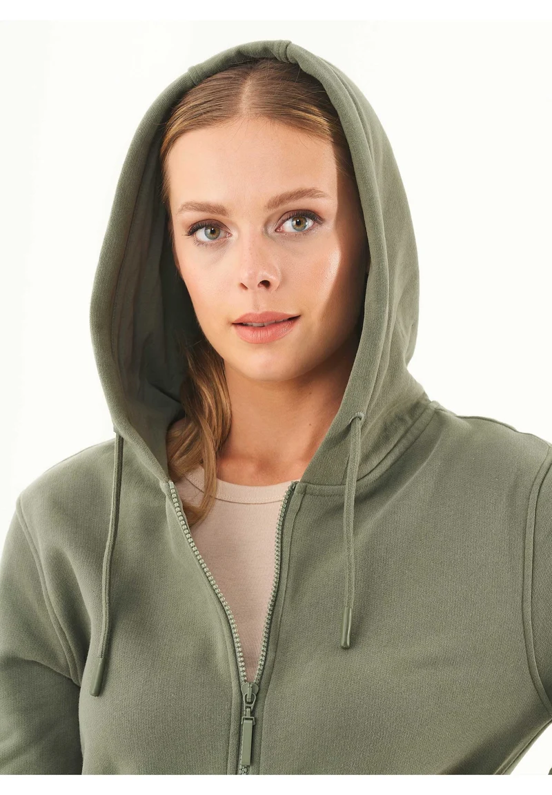 Soft Touch Zip-Hoodie aus Bio-Baumwolle