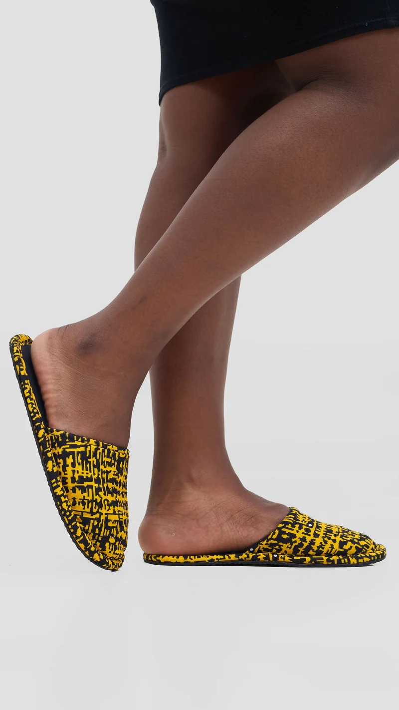 Ankara Artifacts Pantelli House Slipper - Yellow