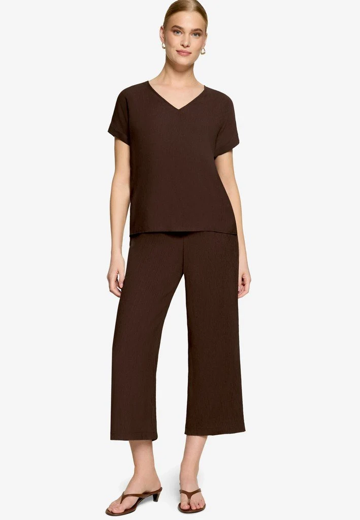 Zero Bluse Kurz ohne Arm - 42_110-10004073_7416-Chocolate Plum