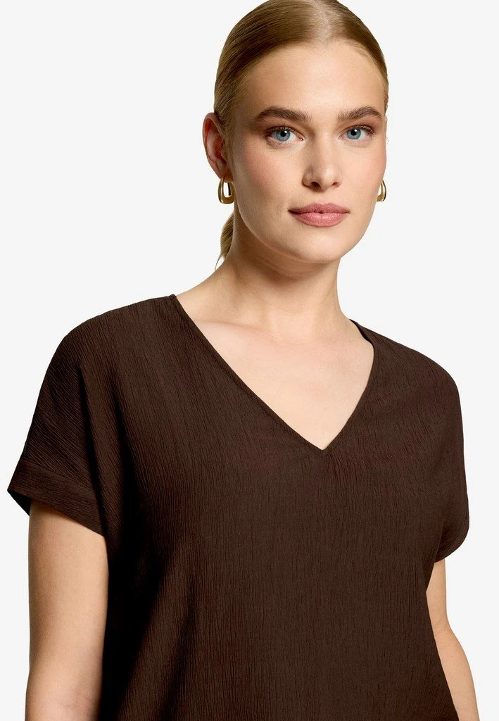 Zero Bluse Kurz ohne Arm - 42_110-10004073_7416-Chocolate Plum