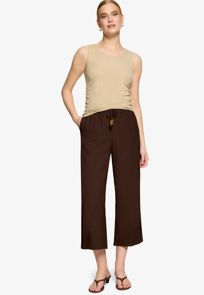 Zero Hose Casual 3/4 Länge - 42_110-10004065_7416-Chocolate Plum