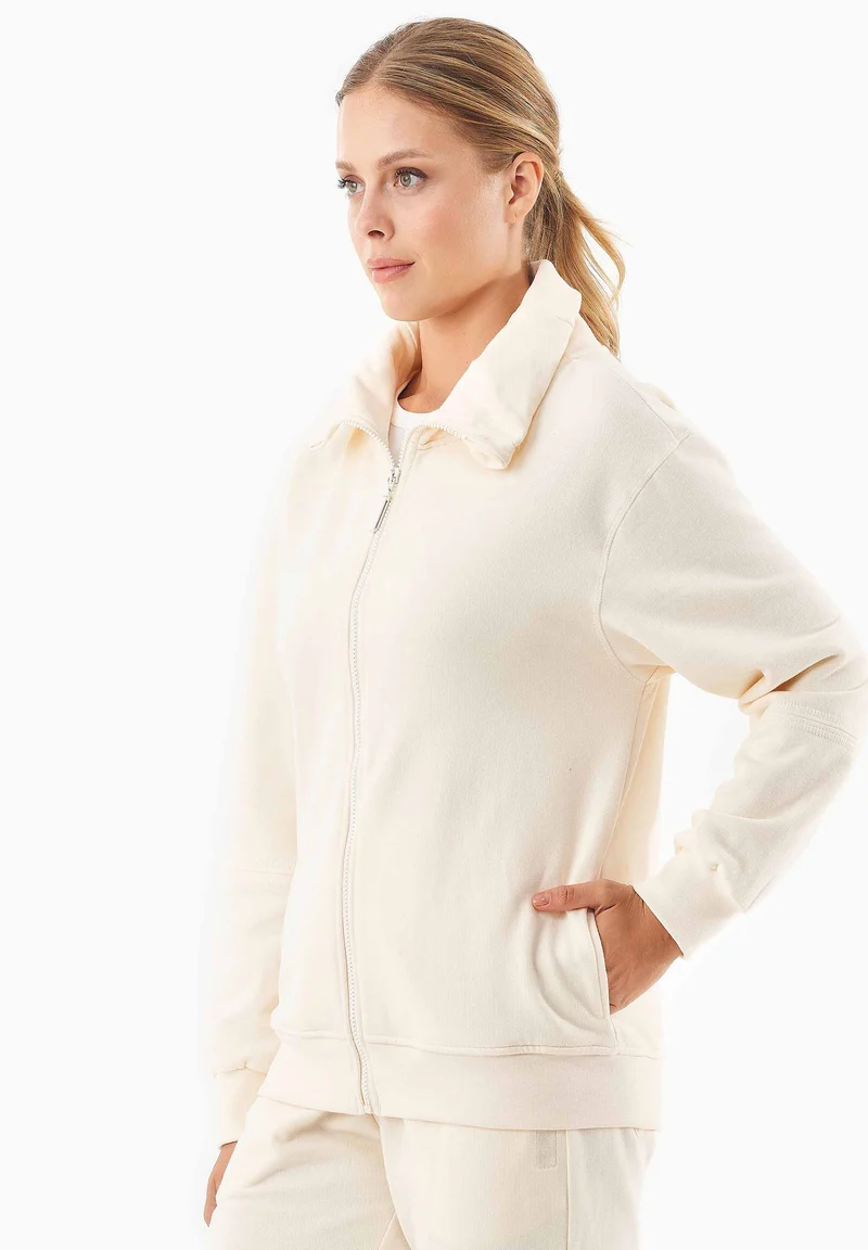 Soft Touch Sweatjacke aus Bio-Baumwolle