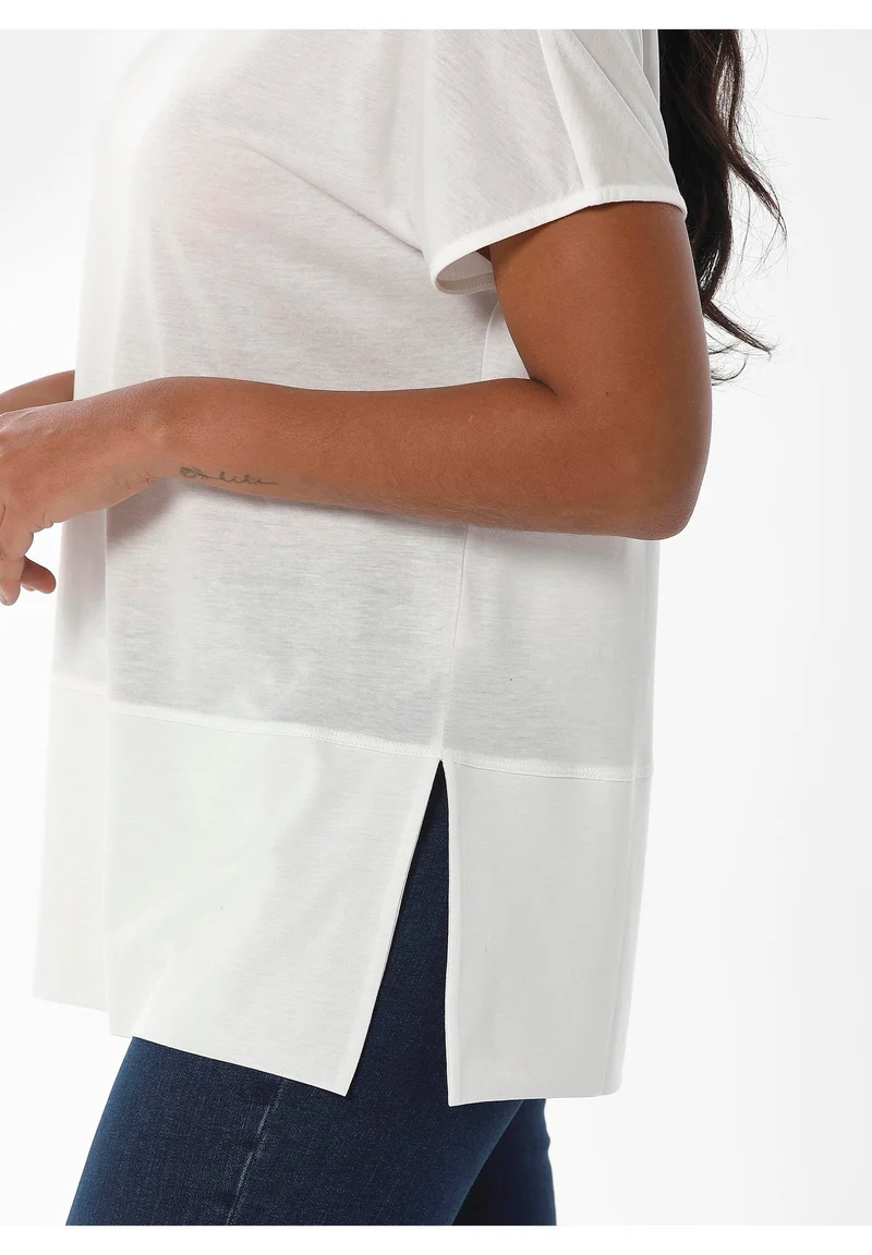T-shirt aus TENCEL™ Lyocell und Bio-Baumwolle