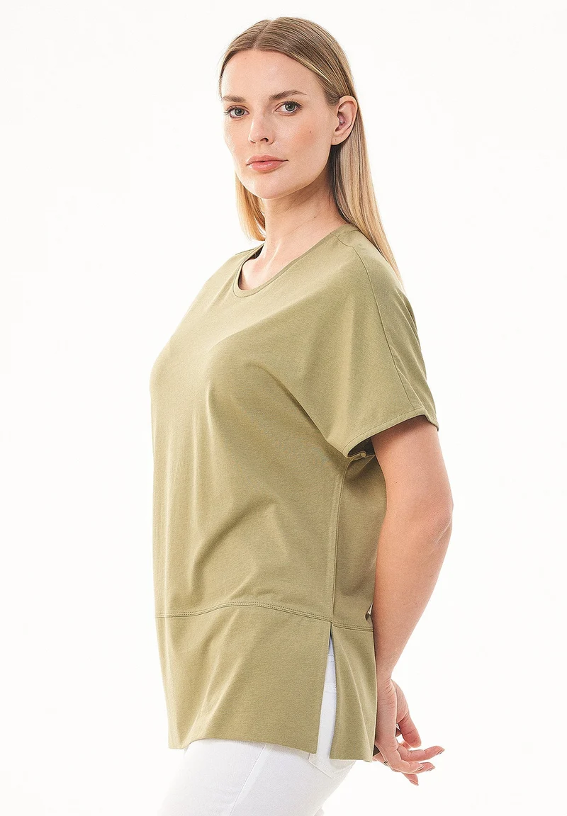 T-shirt aus TENCEL™ Lyocell und Bio-Baumwolle