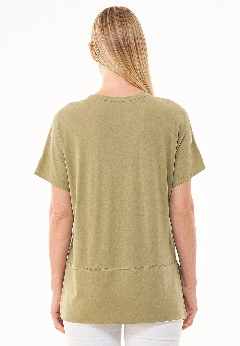 T-shirt aus TENCEL™ Lyocell und Bio-Baumwolle