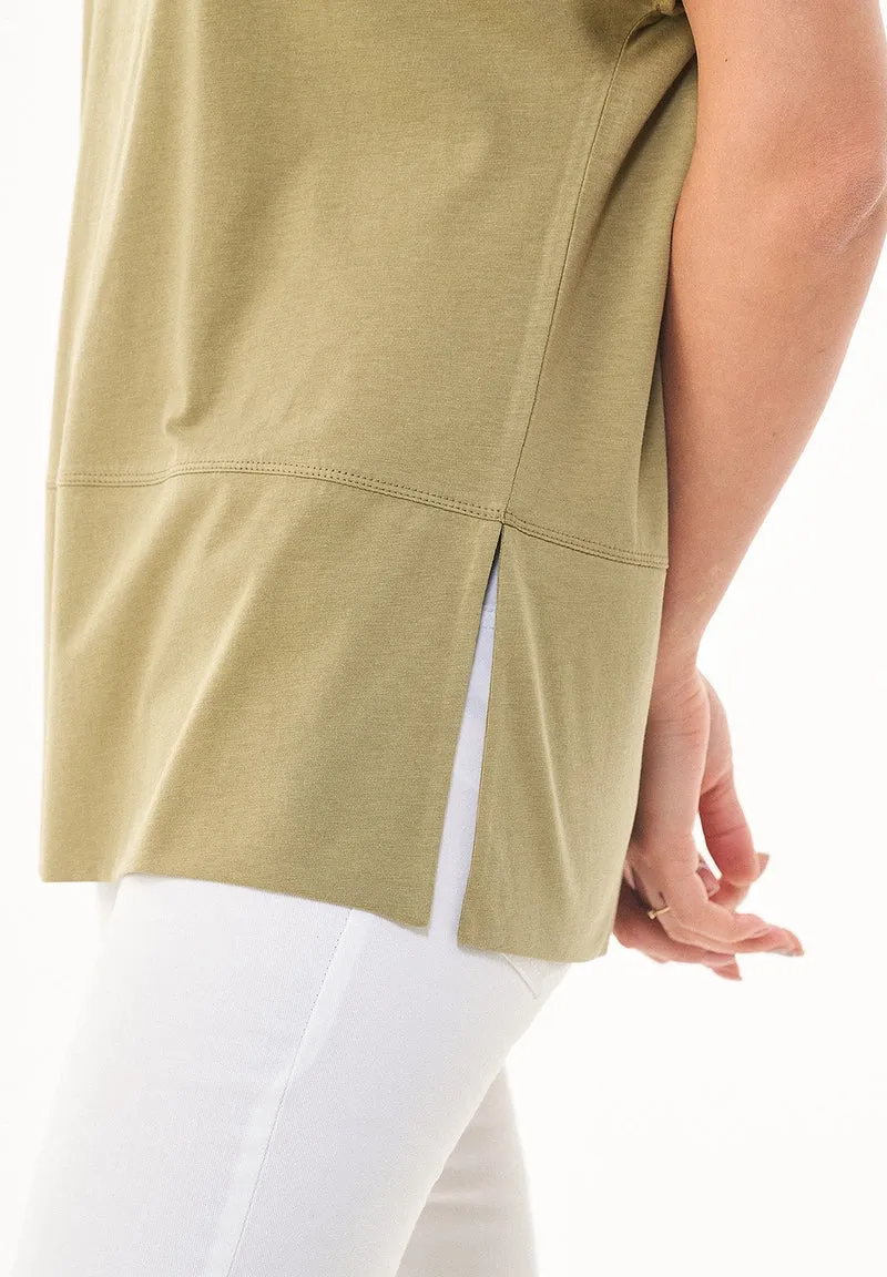 T-shirt aus TENCEL™ Lyocell und Bio-Baumwolle