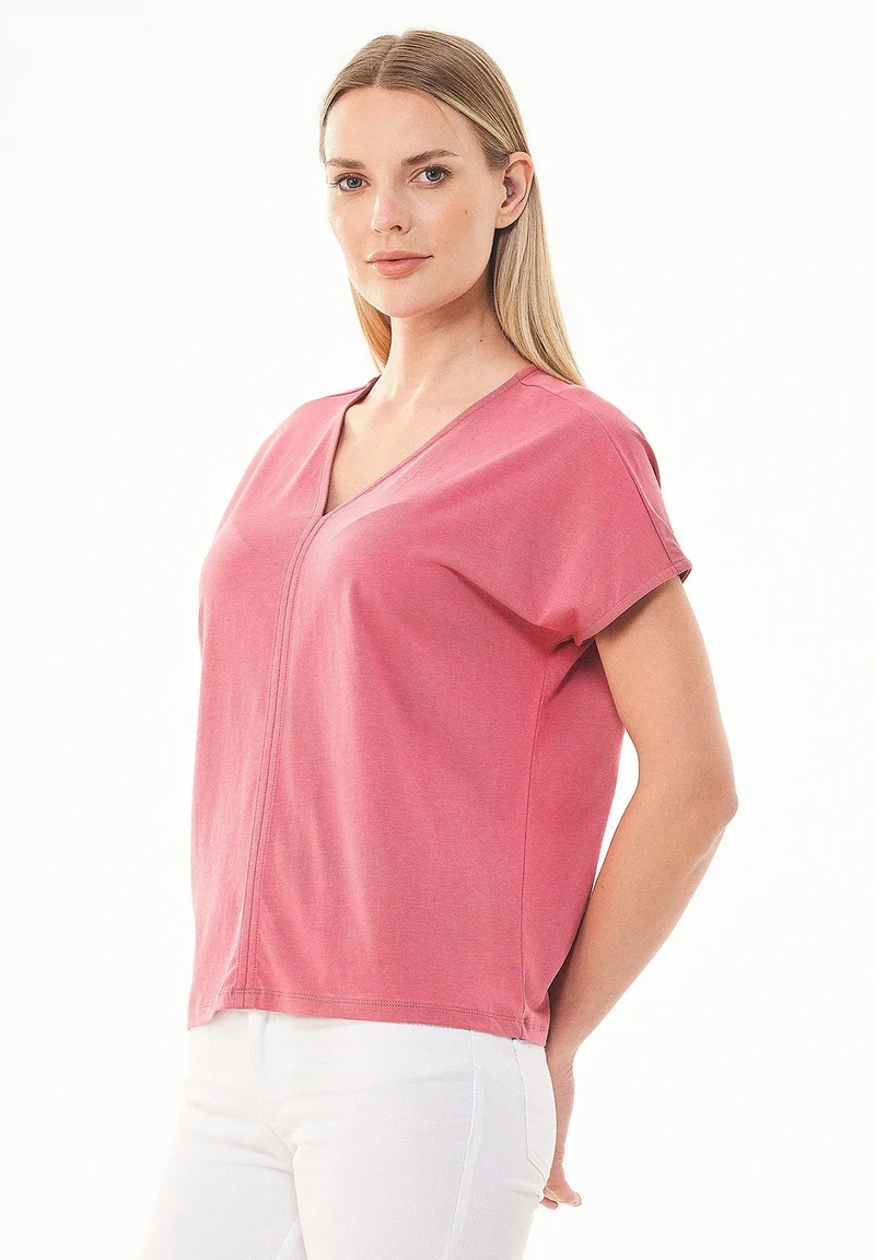 T-shirt aus TENCEL™ Lyocell und Bio-Baumwolle
