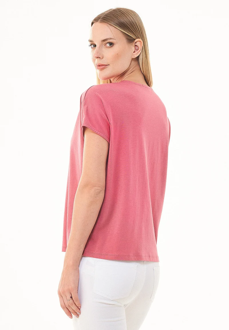 T-shirt aus TENCEL™ Lyocell und Bio-Baumwolle