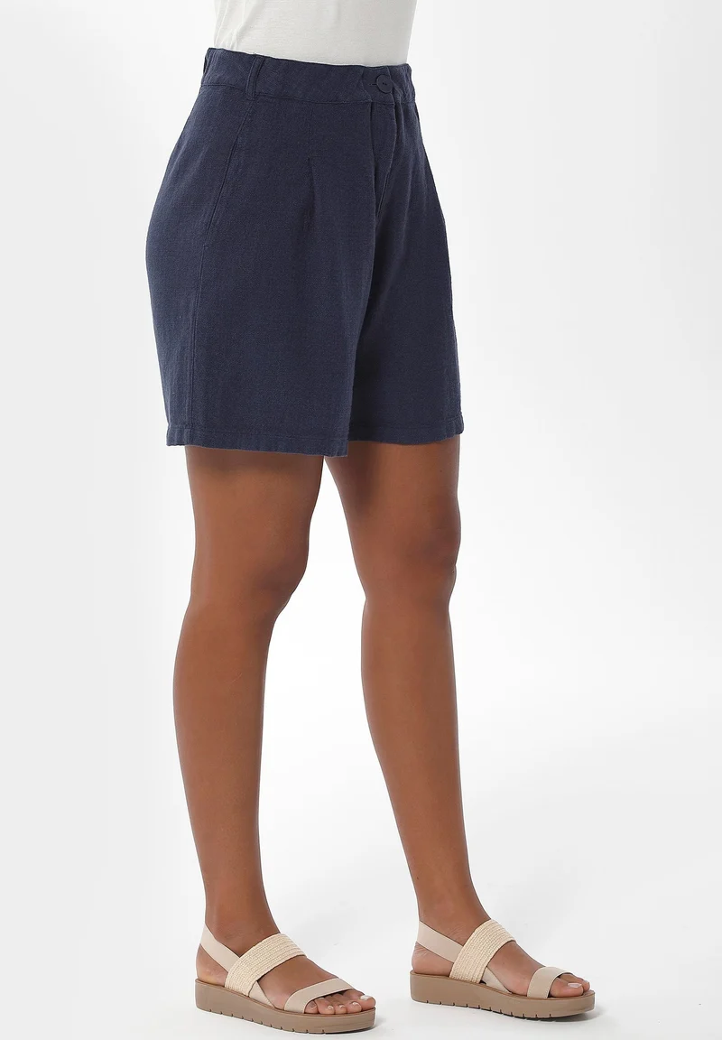 Shorts aus Leinen-Bio Baumwolle Mix mit LENZING™ ECOVERO™