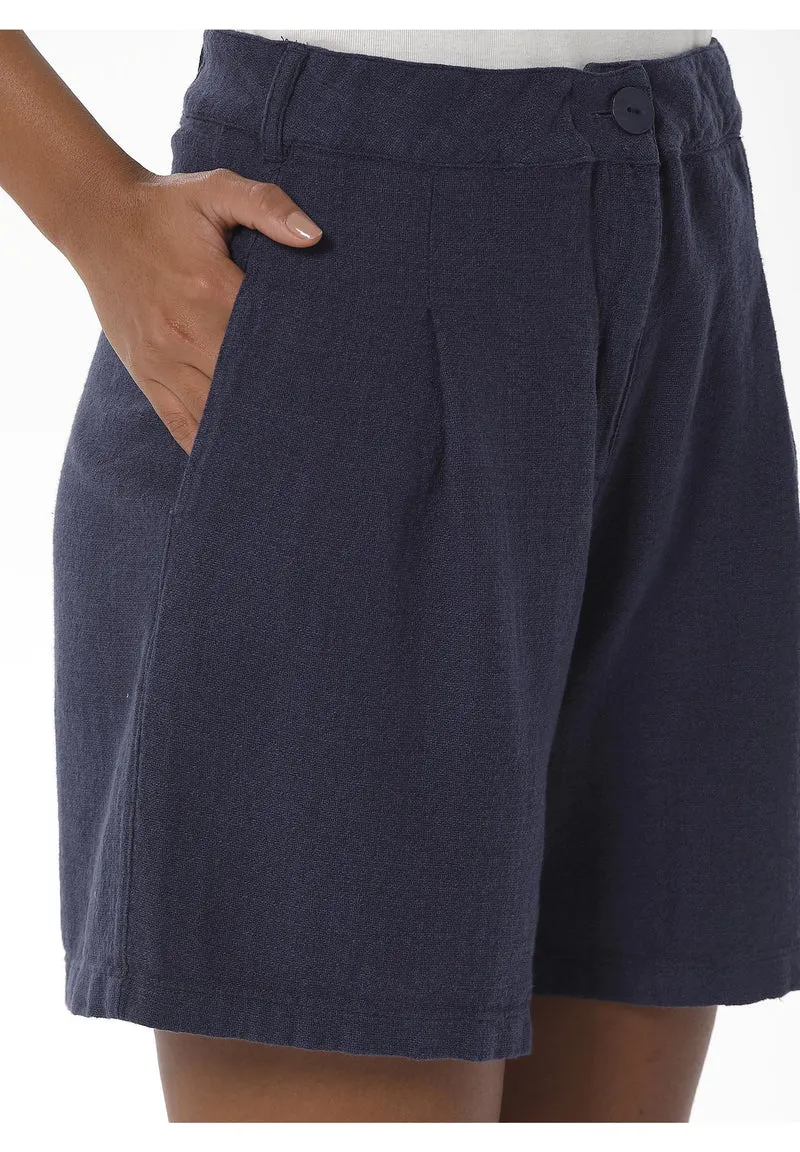 Shorts aus Leinen-Bio Baumwolle Mix mit LENZING™ ECOVERO™