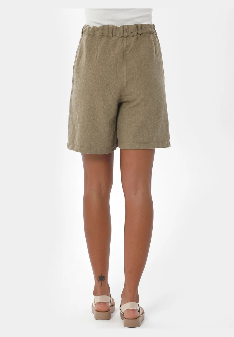 Shorts aus Leinen-Bio Baumwolle Mix mit LENZING™ ECOVERO™