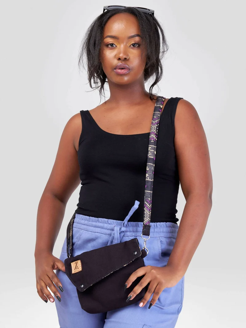 Zetu Africa Woman Purse - Black