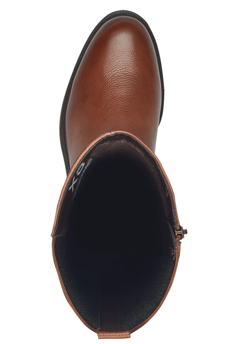 Damen Elegante Stiefel 1-25618-43 Braun 305 Cognac Kunstleder mit TOUCH-IT