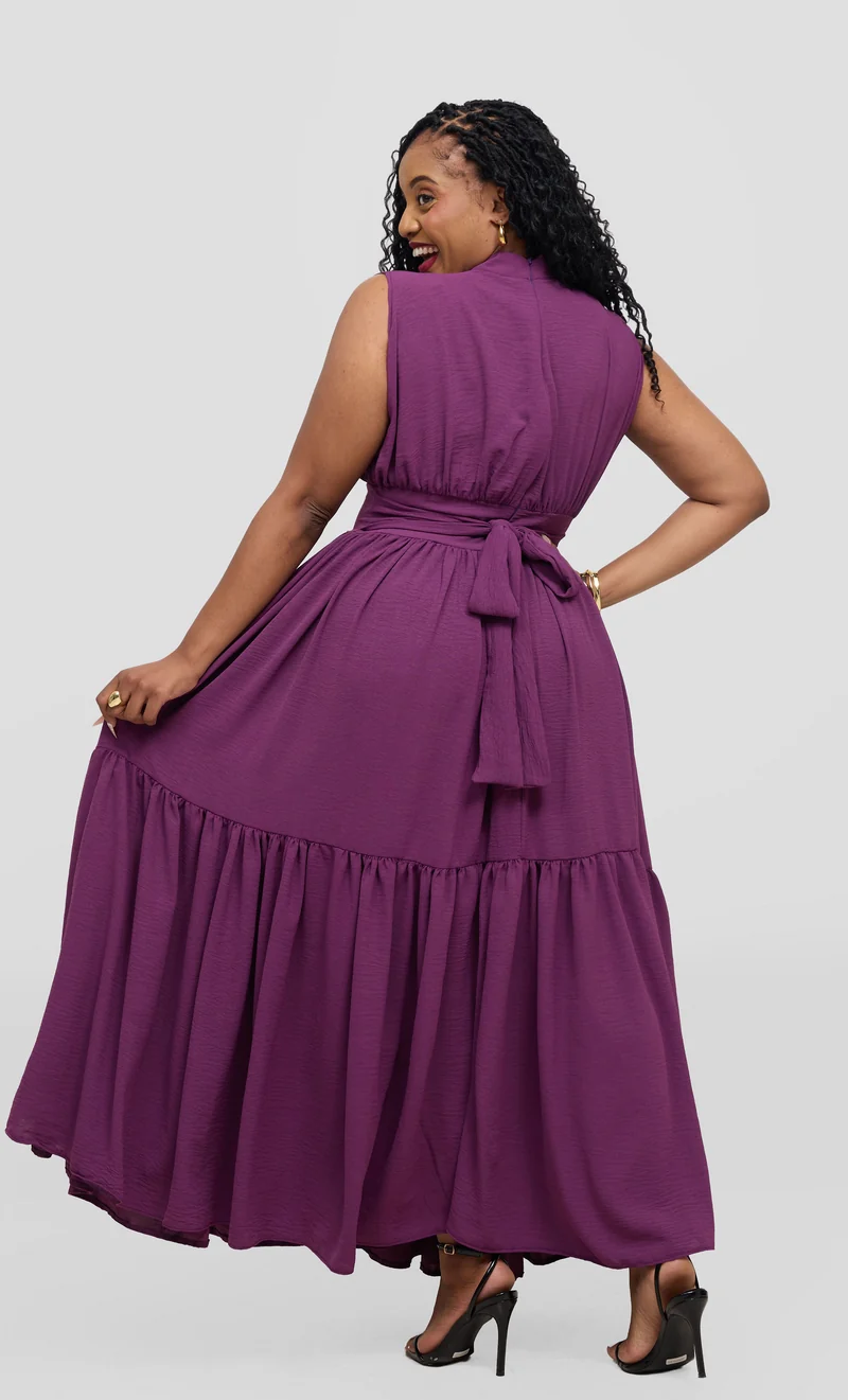 Zambarau Apparel Malaika Dress - Raspberry Purple