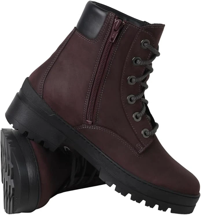 Ganter Schnür-Stiefeletten weinrot