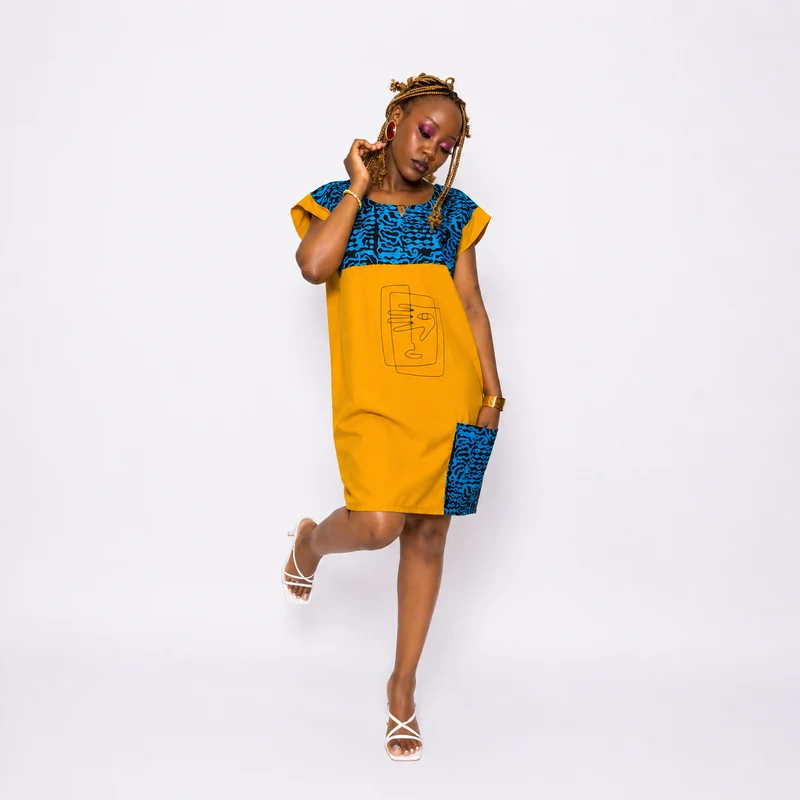 AGAMU Bisa Dress - Yellow