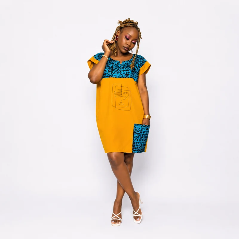AGAMU Bisa Dress - Yellow