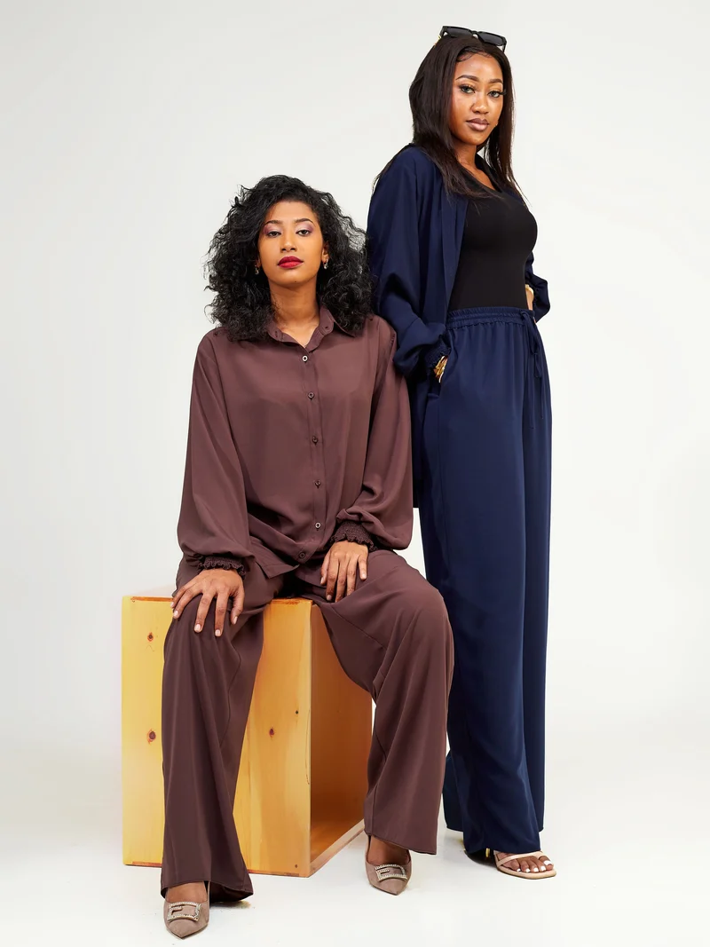 Vivo Wastani Drawstring Pants - Chocolate