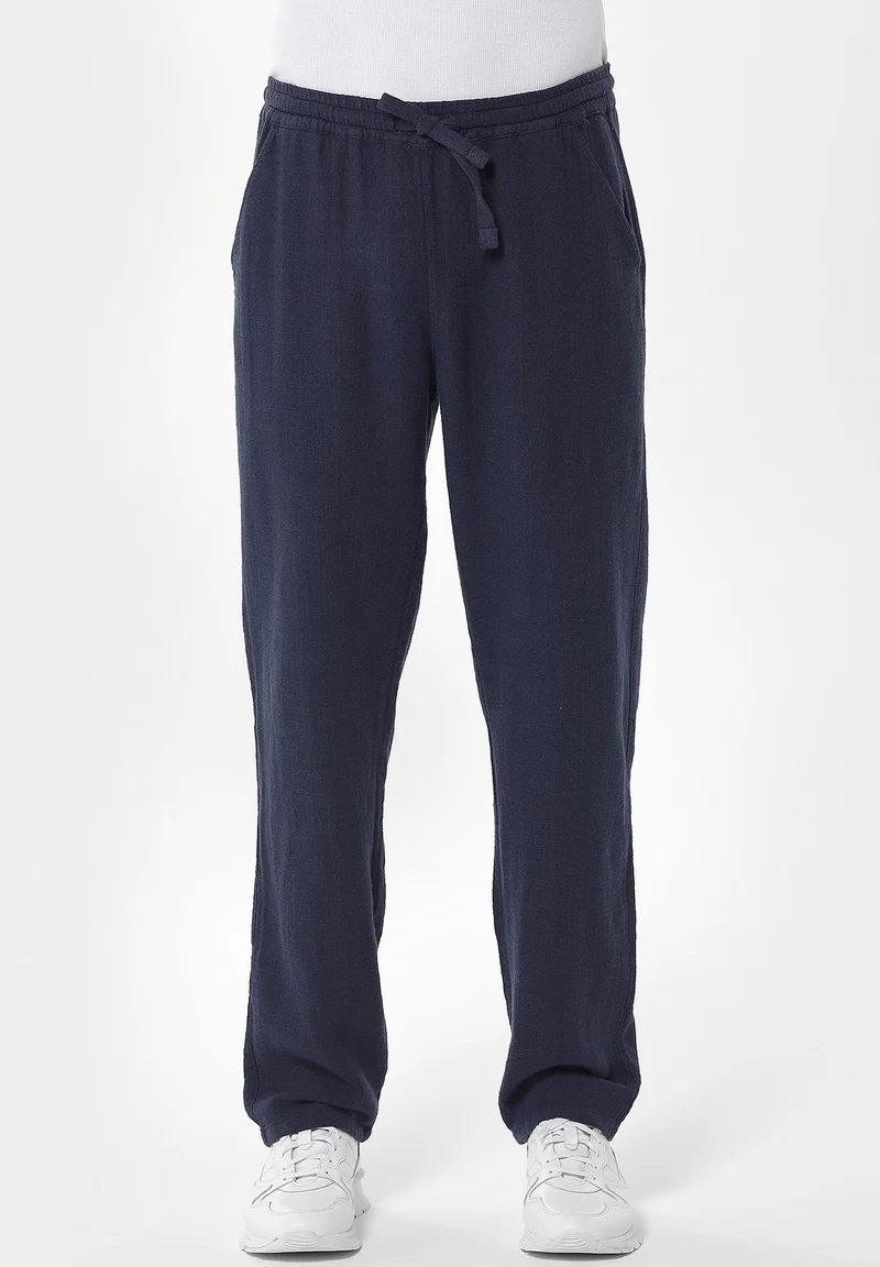 Hose aus Leinen-Bio Baumwolle Mix