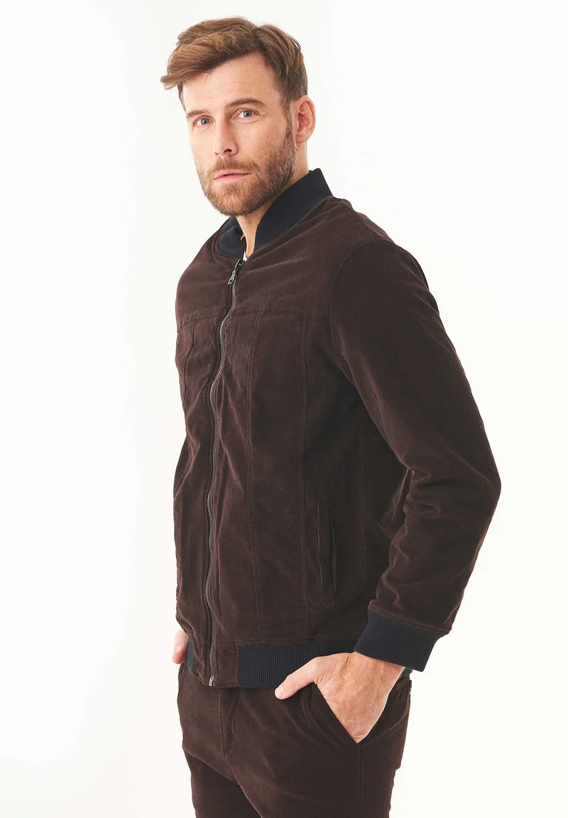 Cord Bomberjacke aus Bio-Baumwolle