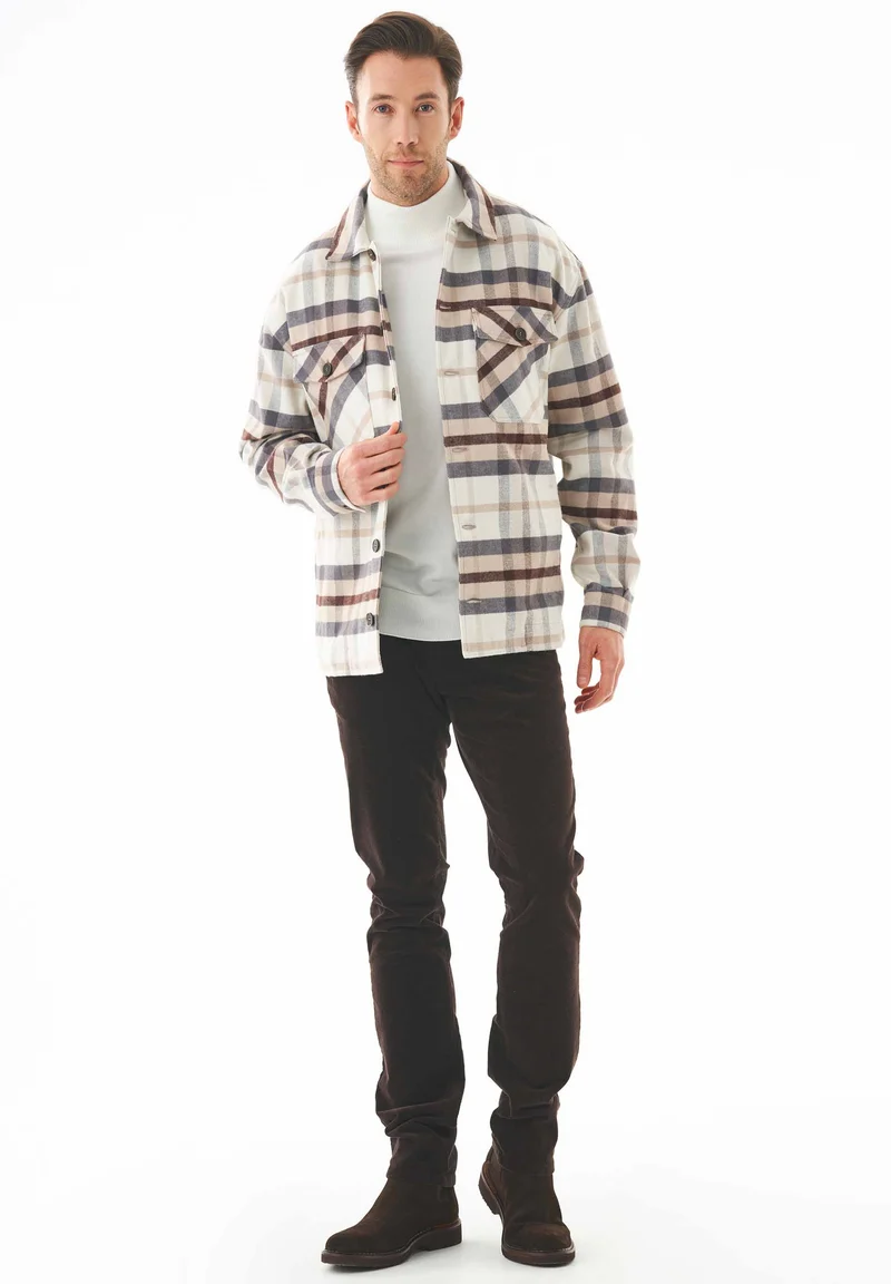 Flanell Overshirt aus Bio-Baumwolle