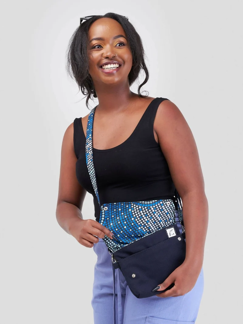 Zetu Africa Woman Purse - Blue