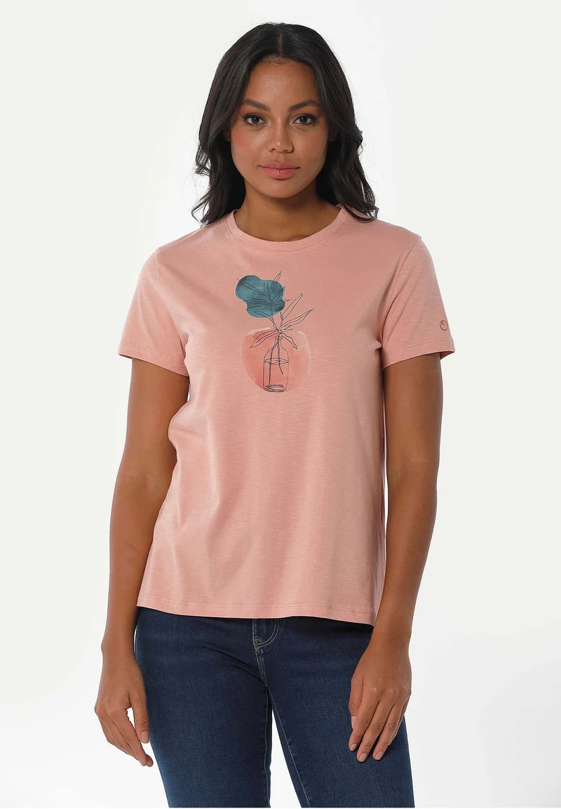T-Shirt aus Bio-Baumwolle mit Print