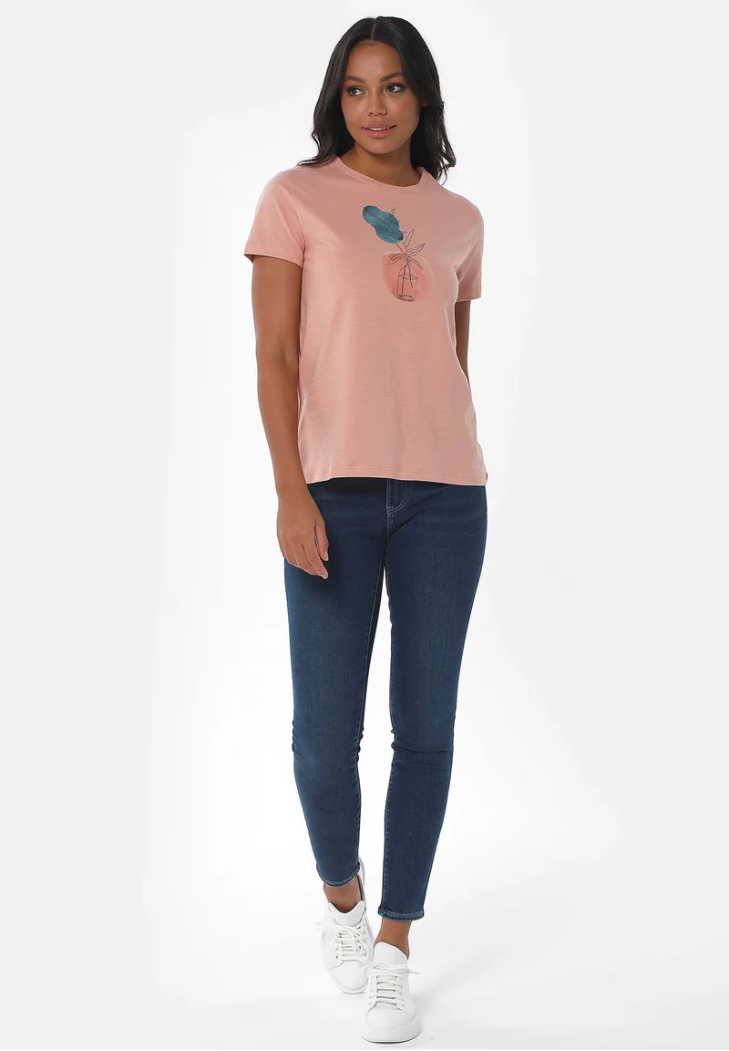 T-Shirt aus Bio-Baumwolle mit Print