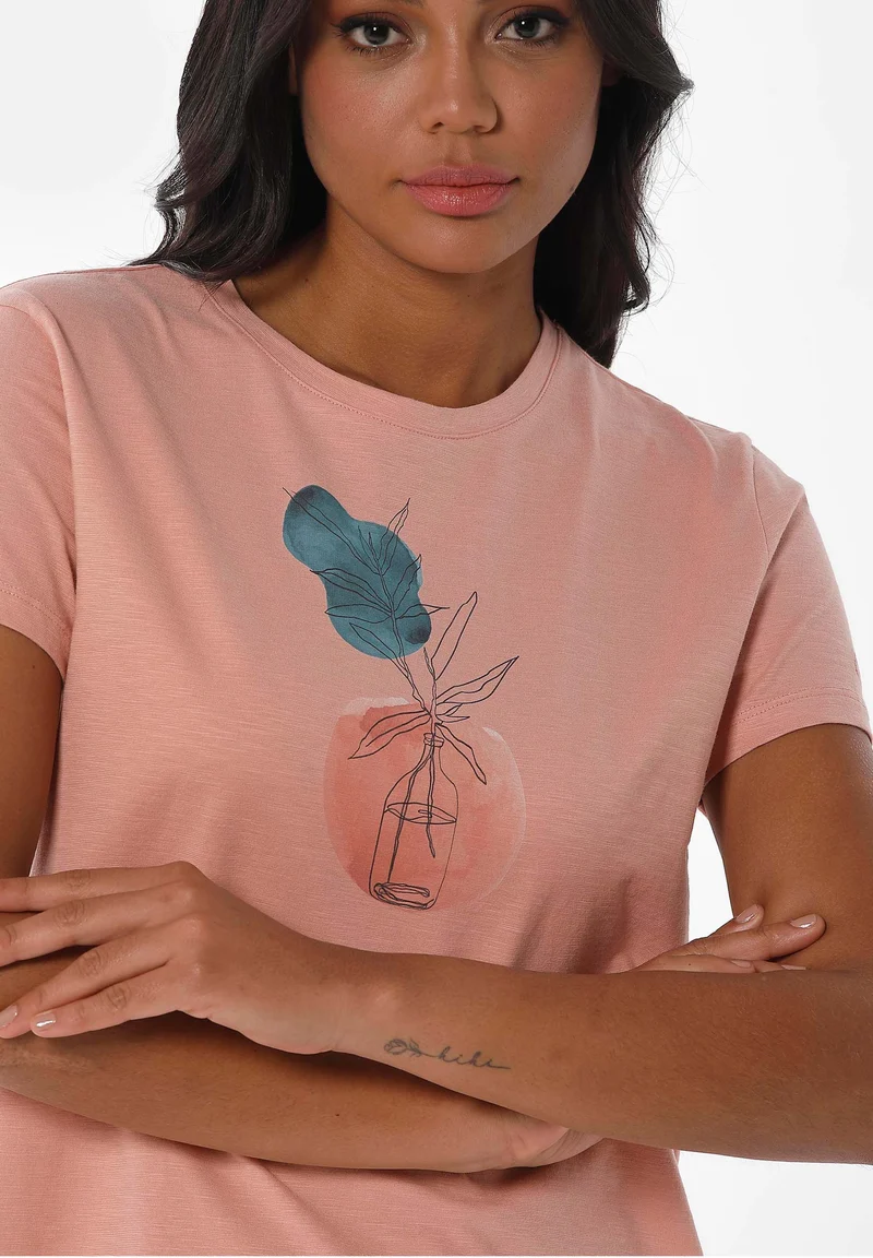 T-Shirt aus Bio-Baumwolle mit Print