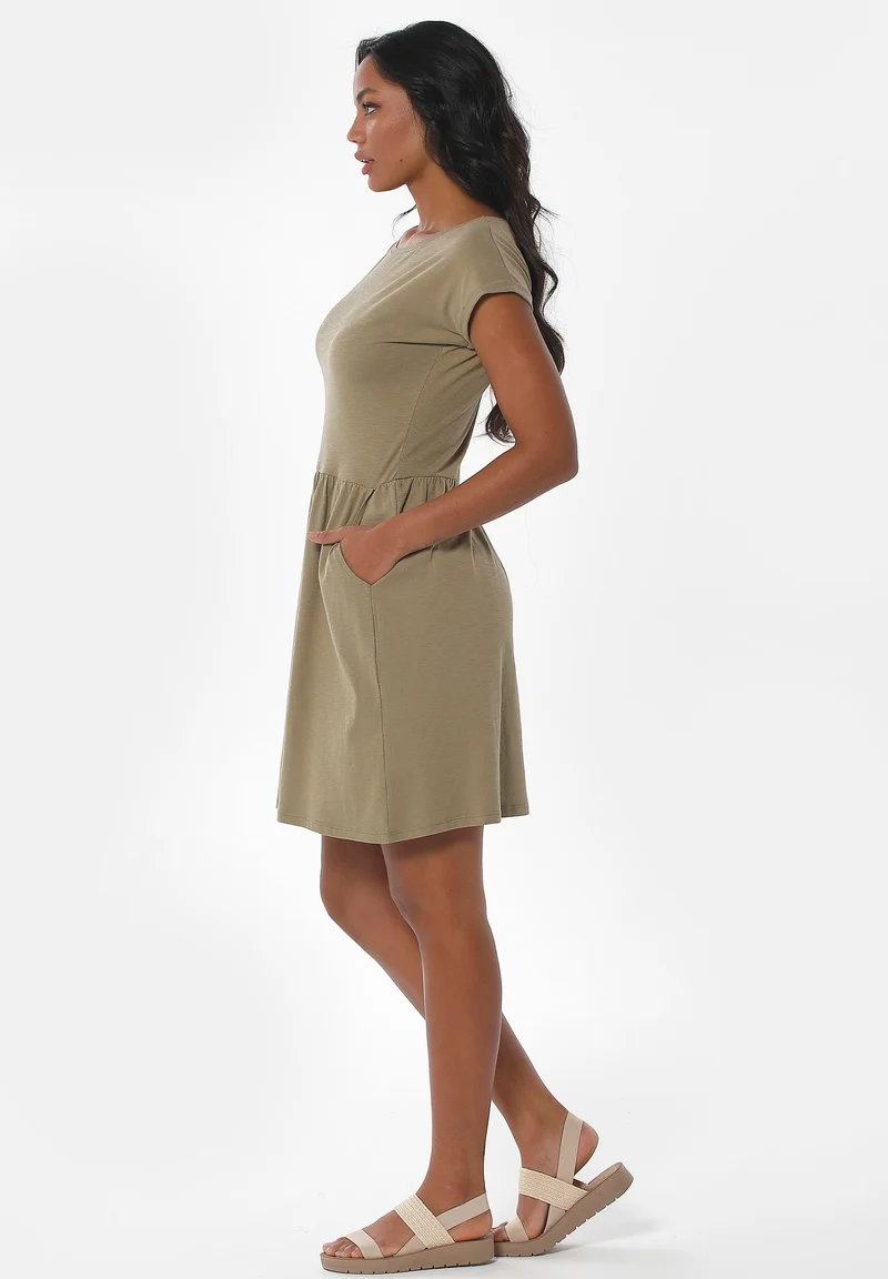 Slub-Jersey-Kleid aus Bio-Baumwolle