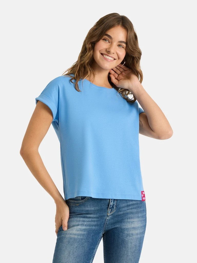 Lieblingsstück CamilaEP Rundhalsshirt Damen Hellblau