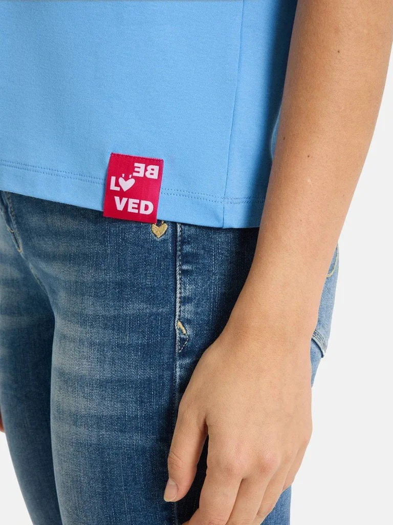 Lieblingsstück CamilaEP Rundhalsshirt Damen Hellblau